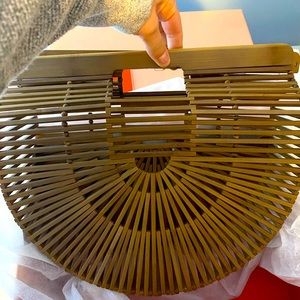 Cult Gaia “Gaias Ark Large” in Chestnut. Used once, pristine condition